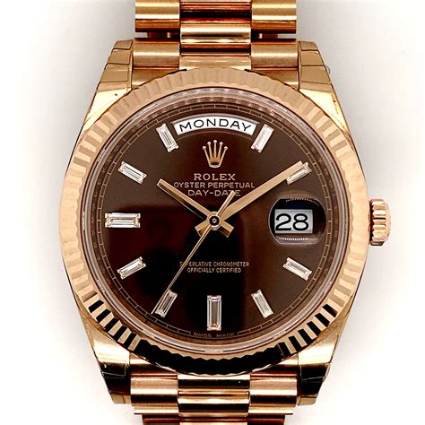 rolex chocolate baguette|Rolex day date watches.